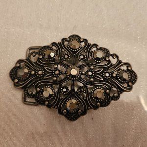 Vintage Marcasite Belt Buckle